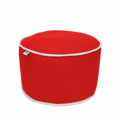 Poufs - Pouf extérieur MOJO POUF-POUF Rouge écarlate / Blanc - MOJO BORN TO CHILL