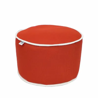 Poufs - Pouf extérieur MOJO POUF-POUF Orange / Blanc - MOJO BORN TO CHILL
