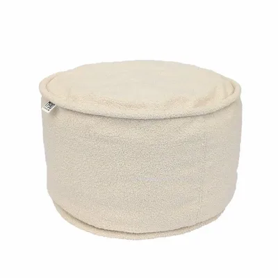 Poufs - Pouf rond Chill'Home MOJO BABY SHEEP'I Mouton Blanc - MOJO BORN TO CHILL