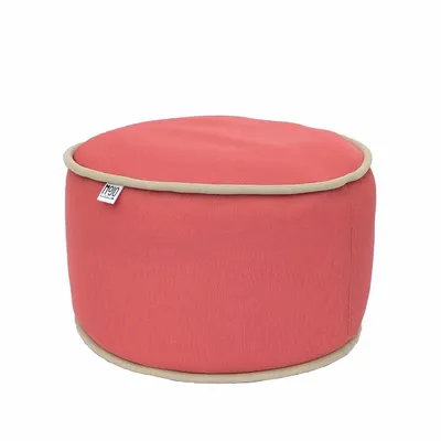 Poufs - Pouf extérieur MOJO POUF-POUF Corail / Beige - MOJO BORN TO CHILL