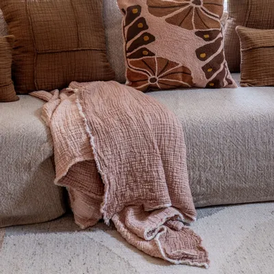 Throw blankets - Throw/Fouta PORTOVECCHIO 130x170cm - BED AND PHILOSOPHY