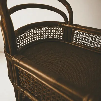 Trolleys - Shuttle Natural Dark Rattan Bar Trolley - LO-FI HOUSE