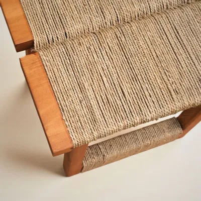 Coffee tables - Picea Wicker-Woven Wooden Coffee Table - LO-FI HOUSE