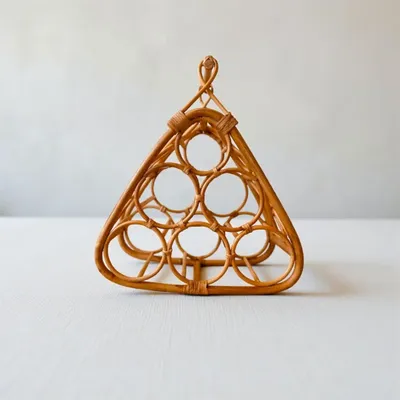 Accessoires pour le vin - Casier à vin en rotin naturel Terra - LO-FI HOUSE