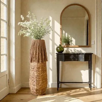 Vases - Vase en osier tricoté à la main Koa - LO-FI HOUSE