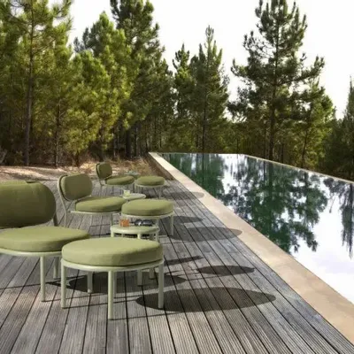 Lawn chairs - MARAMA ottoman green - EZEÏS