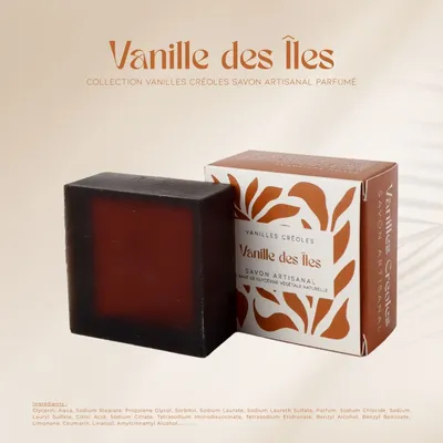 Soaps - Vanilles Créoles - Handmade soaps - 100 g - PARFUMS DES ILES