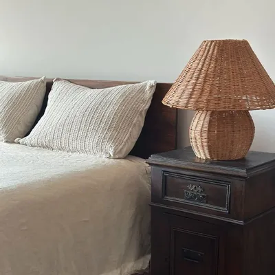 Lampes de bureau  - Grand abat-jour en rotin naturel Truffle - LO-FI HOUSE