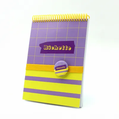 Papeterie - Carnet A5 « Bichette » au design pop, fabriqué en France - MAUVAISES GRAINES