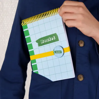 Papeterie - Carnet « BOULET » – Fabriqué en France – A5 + Élastique + Badge - MAUVAISES GRAINES