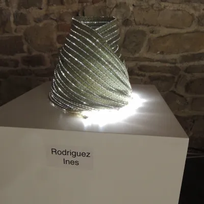 Table lamps - Vagalume, small handwoven textil lamp with fiber optic - RIR & CO TEXTILE DESIGN