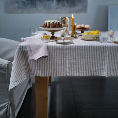 Nappes - Linge de table en lin rayé fait main par LinenMe - LINENME