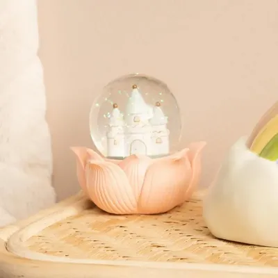 Children's decorative items - CASTLE SNOW GLOBE - AMADEUS LES PETITS