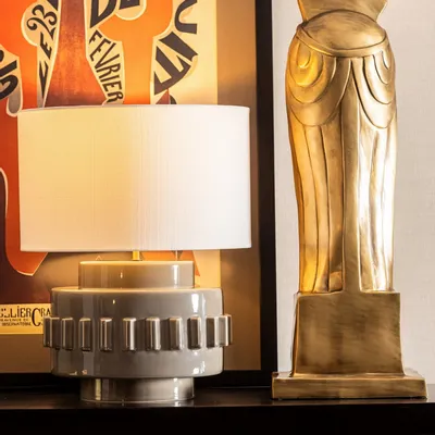 Lampes à poser - Lampe Criptana grise - ARCHIBALDA