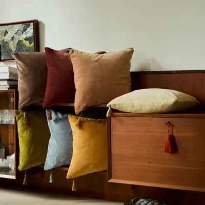 Bureaux d'entreprise - Housse de coussin Velour - CALMA HOUSE