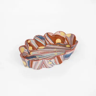 Plateaux - PLATEAU DE BUREAU FLOWER PETAL OVUL - TWILIGHT FIREWHIRL - CRAFT BOAT