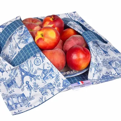 Tissus pour extérieurs - SAC A PLATS REVERSIBLE - SACASALADES BY ARMINE