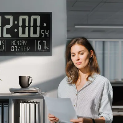 Office design and planning - HORLOGE DIGITALE DE BUREAU M-160 WMC - MUSE