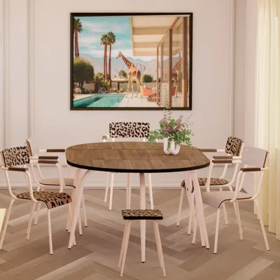 Stools - Marcel laminated stool 45cm - LES GAMBETTES