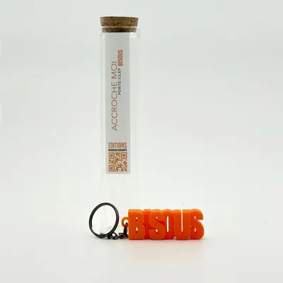 Petite maroquinerie - Porte-clés à message – BISOU - MAUVAISES GRAINES