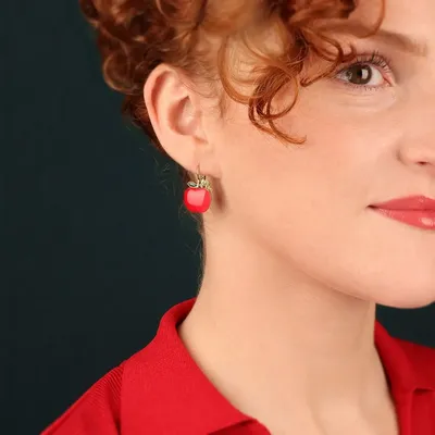 Jewelry - Red Bronze Seed Sleepers - TARATATA BIJOUX