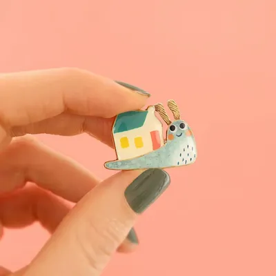 Bijoux - BROCHE SWEET HOME COULEUR BRONZE MULTI - TARATATA BIJOUX