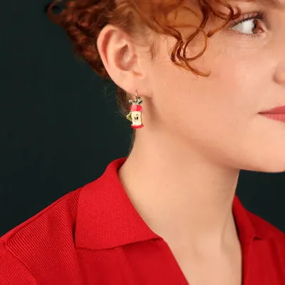 Jewelry - Red Bronze Seed Sleepers - TARATATA BIJOUX