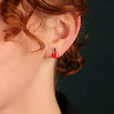 Bijoux - PUCES PAQUERETTE COULEUR ARGENT ROUGE - TARATATA BIJOUX