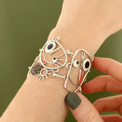 Bijoux - BRACELET FILIPENDULE COULEUR ARGENT MULTI - TARATATA BIJOUX