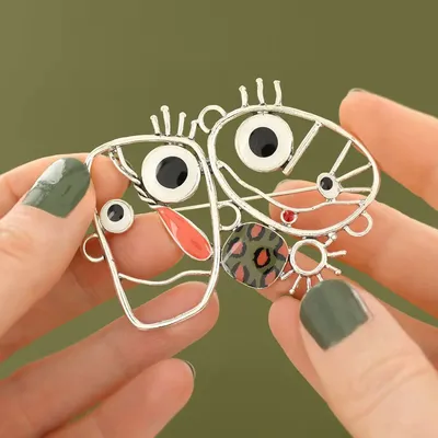 Bijoux - BROCHE FILIPENDULE COULEUR ARGENT MULTI - TARATATA BIJOUX