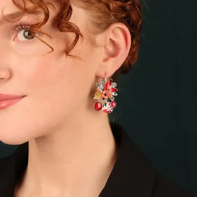 Jewelry - MINI SLEEPING BED SILVER RED - TARATATA BIJOUX