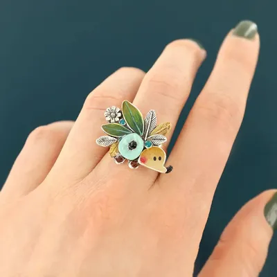 Jewelry - MINI RING, SILVER AND BLUE COLOUR - TARATATA BIJOUX