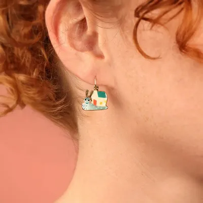 Bijoux - DORMEUSES SWEET HOME COULEUR BRONZE MULTI - TARATATA BIJOUX