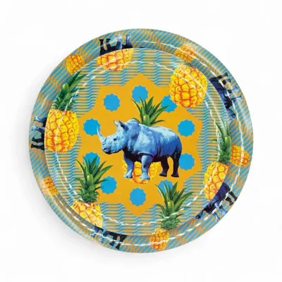 Everyday plates - Pineapple Rhino Plate - MAISON SAWA