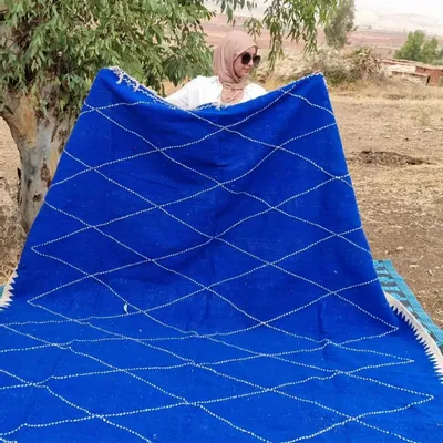 Autres tapis - Tapis KILIM ZANAFI BLEU - IZDWAN