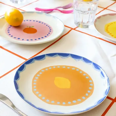 Assiettes au quotidien - Assiette fruit fiesta / set of 4 - AND NOOK