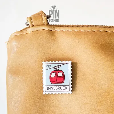 Brooches - Innsbruck Gondola Lift Pin - Alpine City Design Accessory - PINTONIK