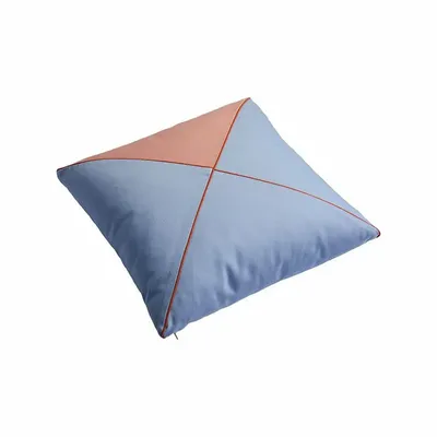 Coussins textile - Day 2 — Shell Pink / Soft Blue / Ochre, 40×40 cm - SOFEN