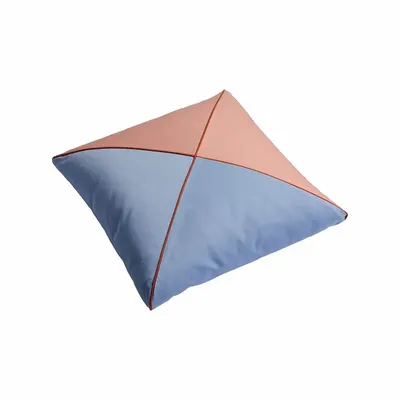 Coussins textile - Day 4 — Soft Blue / Shell Pink / Ochre, 40×40 cm - SOFEN