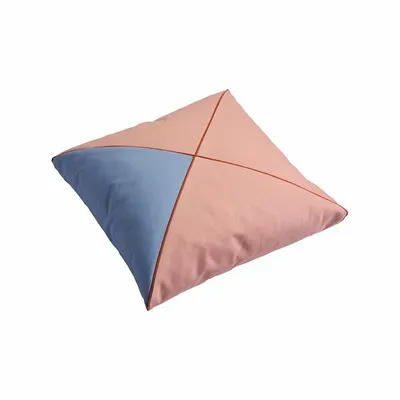 Coussins textile - Day 5 — Soft Blue / Shell Pink / Ochre, 40×40 cm - SOFEN