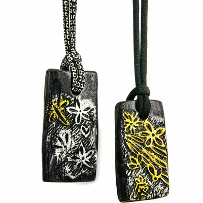 Jewelry - KIMONO-EDA-DAI-KAKU - CHARCOAL ESKIMEÏT