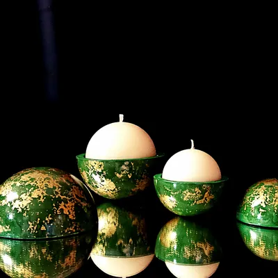 Objets design - Bougie Globe Epicéa - PONPON CURIOSITAS