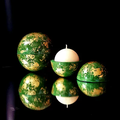 Objets design - bougie globe EPICEA - PONPON CURIOSITAS