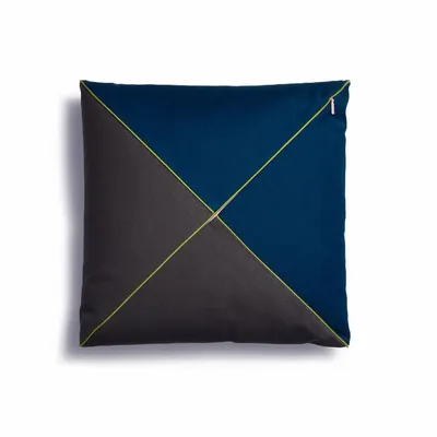 Fabric cushions - Shade 4 — Ocean / Rain Pebble / Bright Moss, 40×40 cm - SOFEN