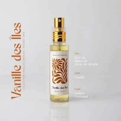 Fragrance for women & men - Eau de toilette - Vanille des Îles - Vanilles Créoles - 35 ml - PARFUMS DES ILES