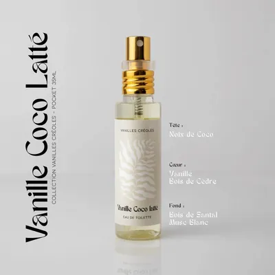 Parfums pour soi et eaux de toilette - Eau de toilette - Vanille Coco Latté - Vanilles Créoles - 35 ml - PARFUMS DES ILES