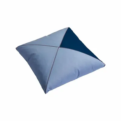 Fabric cushions - Salt 2 — Ocean / Soft Blue / Silver Gray, 40×40 cm - SOFEN