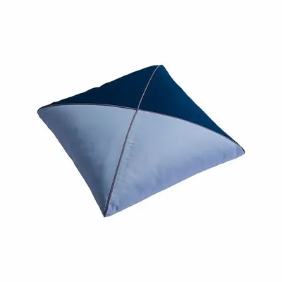 Fabric cushions - Salt 3 — Ocean / Soft Blue / Silver Gray, 40×40 cm - SOFEN