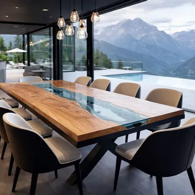Design objects - Tahoe dining table - HERON DESIGN