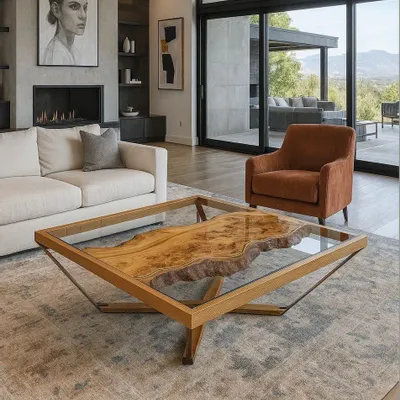 Design objects - Art and Material coffee table - HERON DESIGN